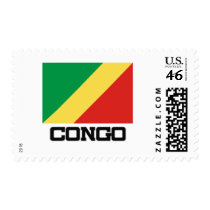 Congo Flag postage