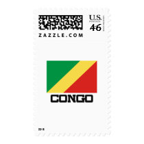 Congo Flag postage