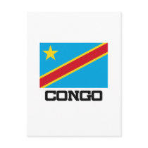 Congo Flag postcards