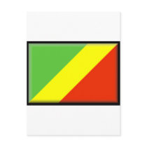 Congo Flag postcards