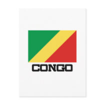 Congo Flag postcards