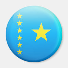 Congo Flag Refrigerator Magnet