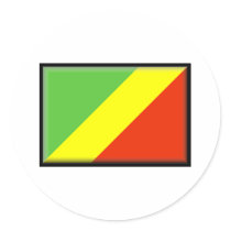 Congo Flag Stickers