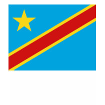 Congo-Kinshasa Flag and Map T-Shirt