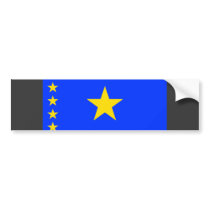 Congo Kinshasa Flag bumper stickers