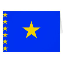 Congo Kinshasa Flag Greeting Cards