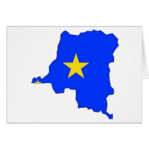Congo Kinshasa flag map cards by FlagStore Congo Kinshasa flag map cards
