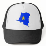 Congo Kinshasa Flag Map full size hats