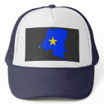 Congo Kinshasa flag map hats
