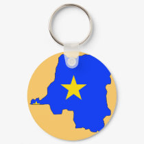 Congo Kinshasa flag map keychains