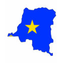 Congo Kinshasa flag map t-shirts by FlagStore Congo Kinshasa flag map t-shirts