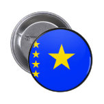 Congo Kinshasa quality Flag Circle Button