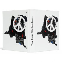 Congo Kinshasa Trendy Peace Sign with Congolese ma 3 Ring Binders