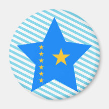 Congo Star Refrigerator Magnets