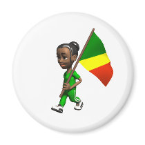 Congolese Girl Magnets