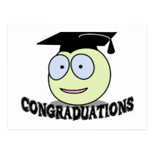 Congraduations Smiley Postcards
