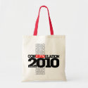conGRADulations Class Of 2010 Tote Bag bag