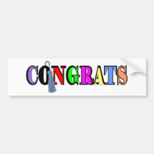 Congrats Bumper Sticker