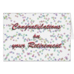 Congrats en su retiro tarjetón