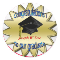 congrats grad commemorative stickers