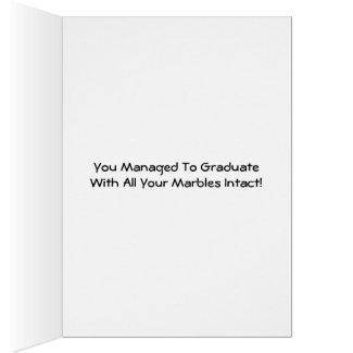 Congrats Graduate: Hamster: All Marbles Intact Card