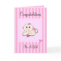 Congrats Its A Girl - Customizable cards