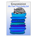 Congrats On Your New Cushy Job Greeting Card