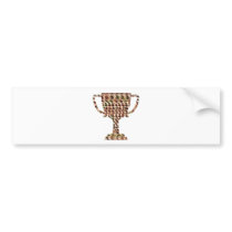 Congratulate with AWARD Winner  Symbols Bumper Sticker