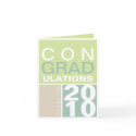 Congratulation class of year green taupe modern card