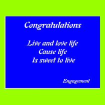 Congratulation on your engagement  postcards postcards