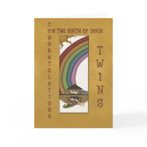 Congratulation Twins Card