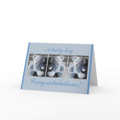 Congratulations!, A baby boy Greeting Cards by ashroc