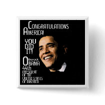 CONGRATULATIONS AMERICA buttons