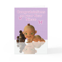 Congratulations Aunt and Uncle New baby Niece blan cards by moonlake Congratulations Aunt and Uncle New baby Niece blan cards