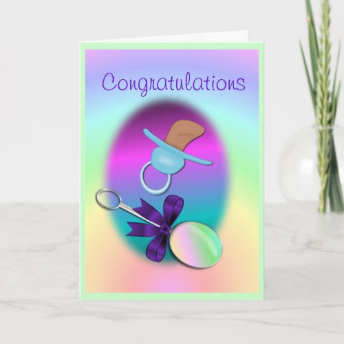 Congratulations Baby Card- customize