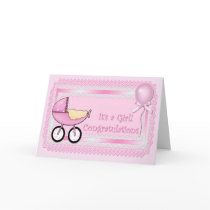 Congratulations Baby Girl Card