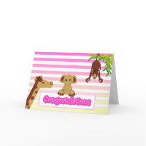 Congratulations, Baby Girl - Customized cards