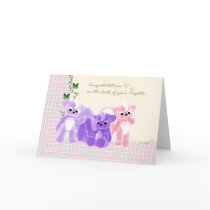 Congratulations Baby Triplets Card, New Baby