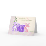 Congratulations Baby Triplets Card, New Baby
