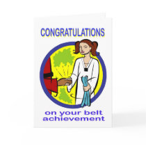 Congratulations Belt Achievement Card