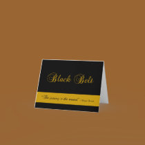 Congratulations Black Belt cards