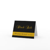 Congratulations Black Belt card