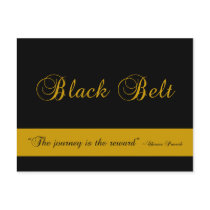 Congratulations Black Belt postcards