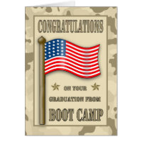 Congratulations Boot Camp Graduation Greeting Card