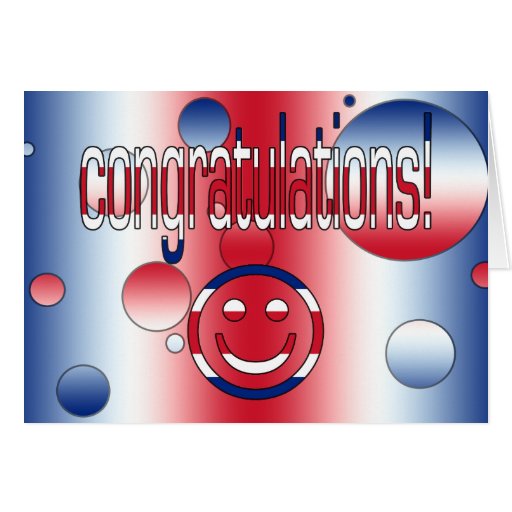 Congratulations! Britain Flag Colors Pop Art Greeting Cards