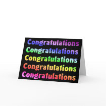 Congratulations cards