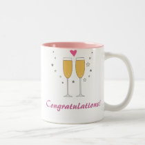 Congratulations Champagne Toast Mug mugs