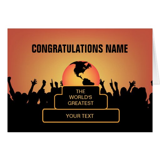 Congratulations Cheers Greatest Award Card Zazzle Congratulations Cheers Greatest Award Card Zazzle