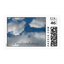 congratulations clouds postage