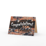 Congratulations D.V.M. Graduate Orange and Black Cards